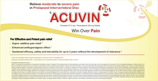 Acuvin Logo & Ad